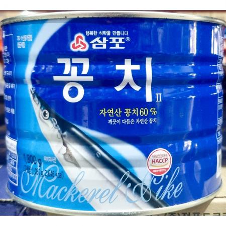 삼포 꽁치 캔 1.8kg X6 통조림 김치 찌개 생선 조림 식자재 업소용
