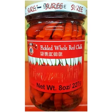 칠리피클 빨강(수리 227g)X24 업소용 고추 절임 스파이시 피클