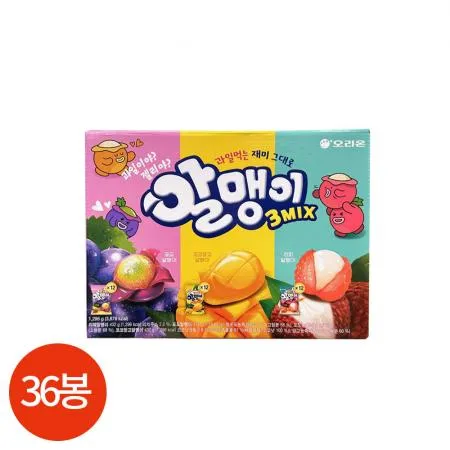 오리온 알맹이 젤리 믹스 팩 36g X36봉