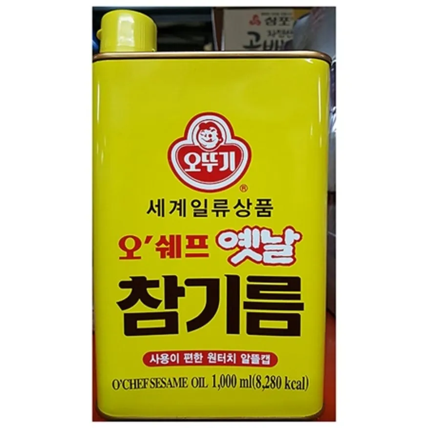 옛날참기름(오뚜기 1L)X8 이미지