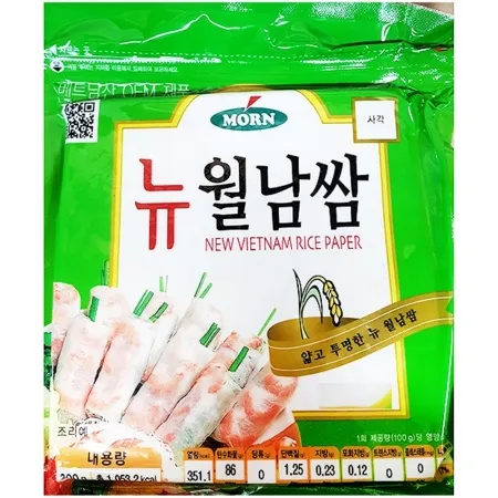 사각 월남쌈(몬 16Cmx300g) 업소용 타피오카 베트남 라이스 페이퍼 이미지