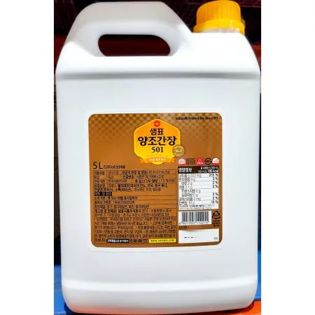샘표 양조간장 5L 501 횟감 조림 볶음 무침 업소용