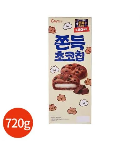 청우 쫀득 초코칩 720g