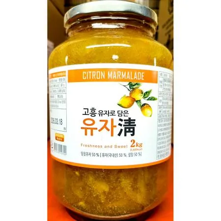 파낙스FB 유자차 2kg 액상 유자청 가득 고흥 업소용