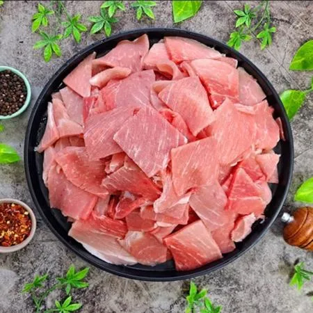 국내산 돼지 뒷다리 후지 통두께(절단없음) 2kg 업소용