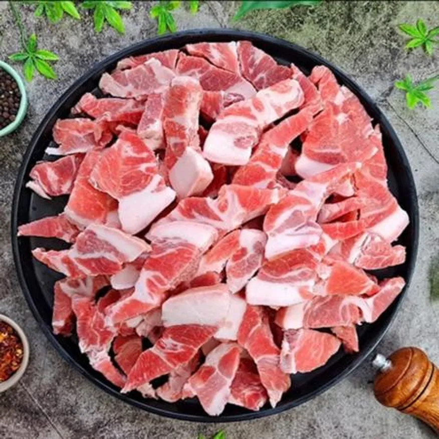 뒷고기 목덜미살 뒤덜미살 꼬들살 통두께 500g 업소용 이미지
