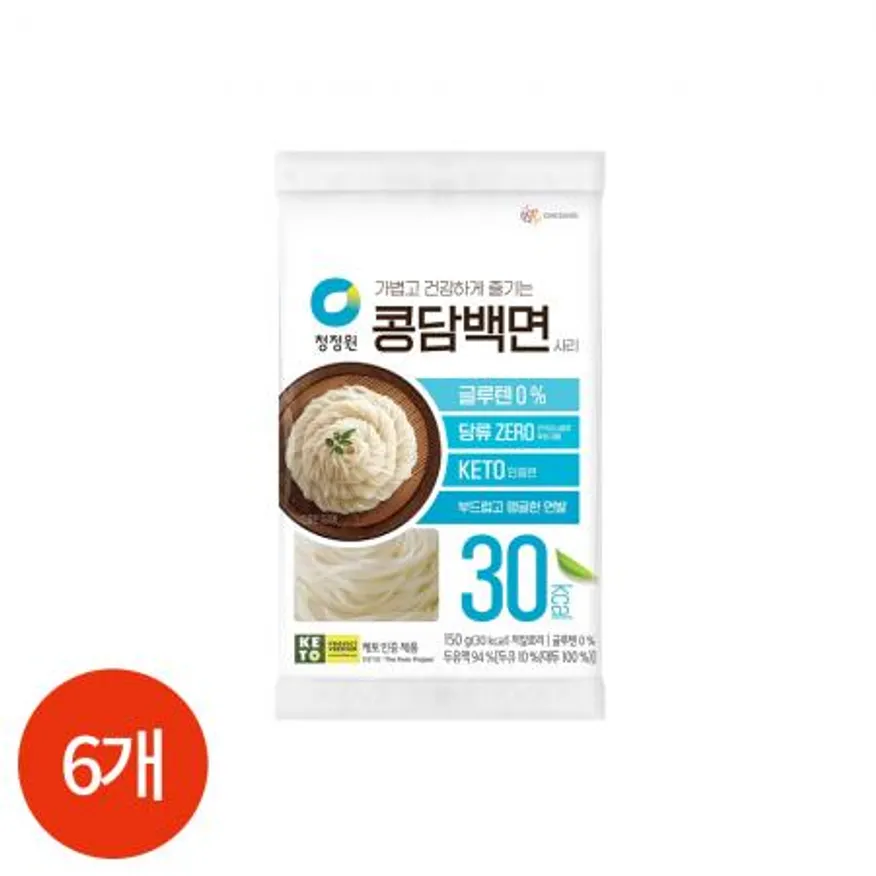 청정원 콩담백면 150g x 6개 업소용 이미지