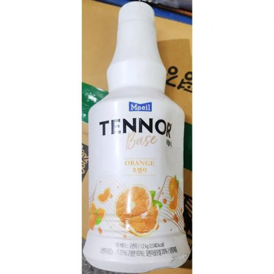 업소용 카페 오렌지 에이드 농축액 음료 베이스 1.2kg 이미지