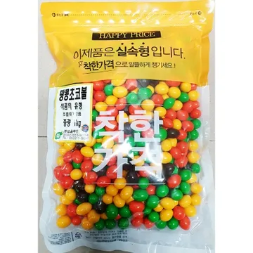 땅콩초코볼(맛깔지기 1kg) 업소용 안주 심심풀이 과자 땅콩쵸코볼