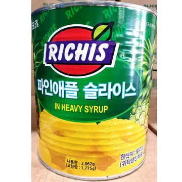 파인애플캔(슬라이스 3kg)X6 통조림