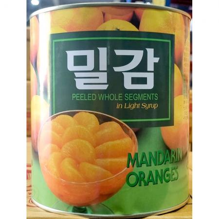 화남산업 과일 통조림 3kg 밀감 알맹이 당절임 후식 업소용