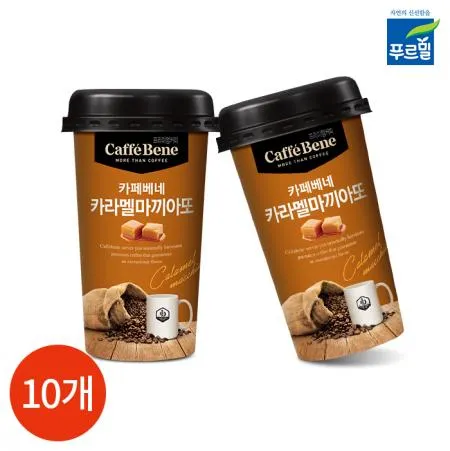 푸르밀 카페베네 카라멜 마끼야또 커피 200ml x10개 업소용