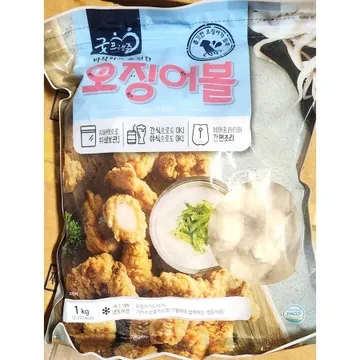 오징어볼(모닝하임 한미 1kg) 업소용 냉동 오징어 튀김