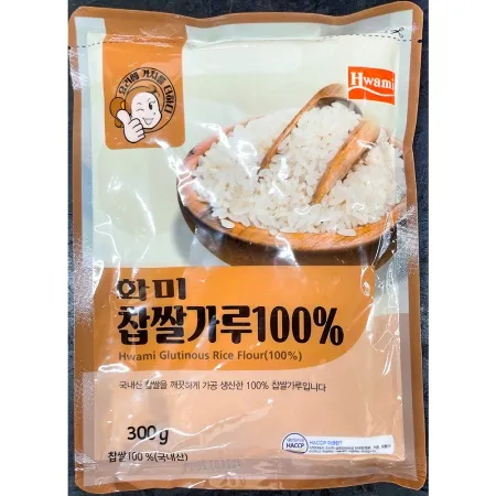 화미제당 찹쌀가루 100% 300g 국내산 찹쌀분말