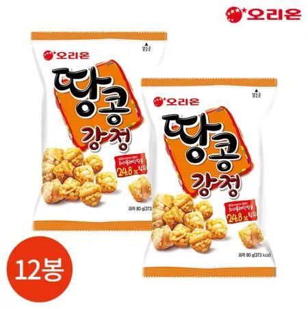 오리온 땅콩강정 80g X12봉
