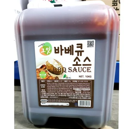 바베큐소스(이슬나라 10kg) 업소용 스테이크 바비큐 양념 말통