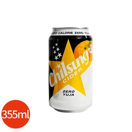 칠성사이다 제로 유자 355ml x24개 업소용