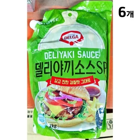데리야끼소스(롯데제과 스파우트 2Kg) X6