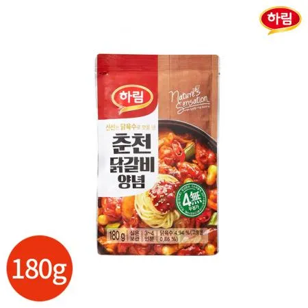하림 춘천닭갈비 양념 180g 업소용