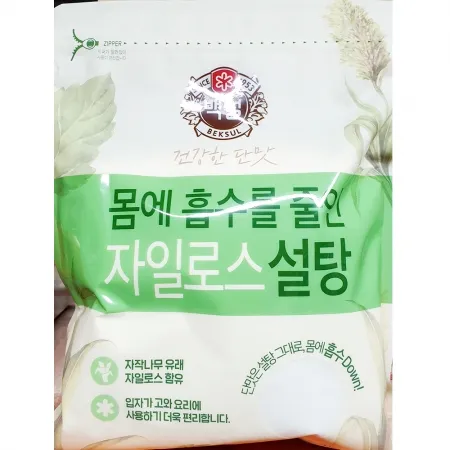 자일로스설탕(백설 흰색 1kg) 업소용 자이로스 설탕 이미지