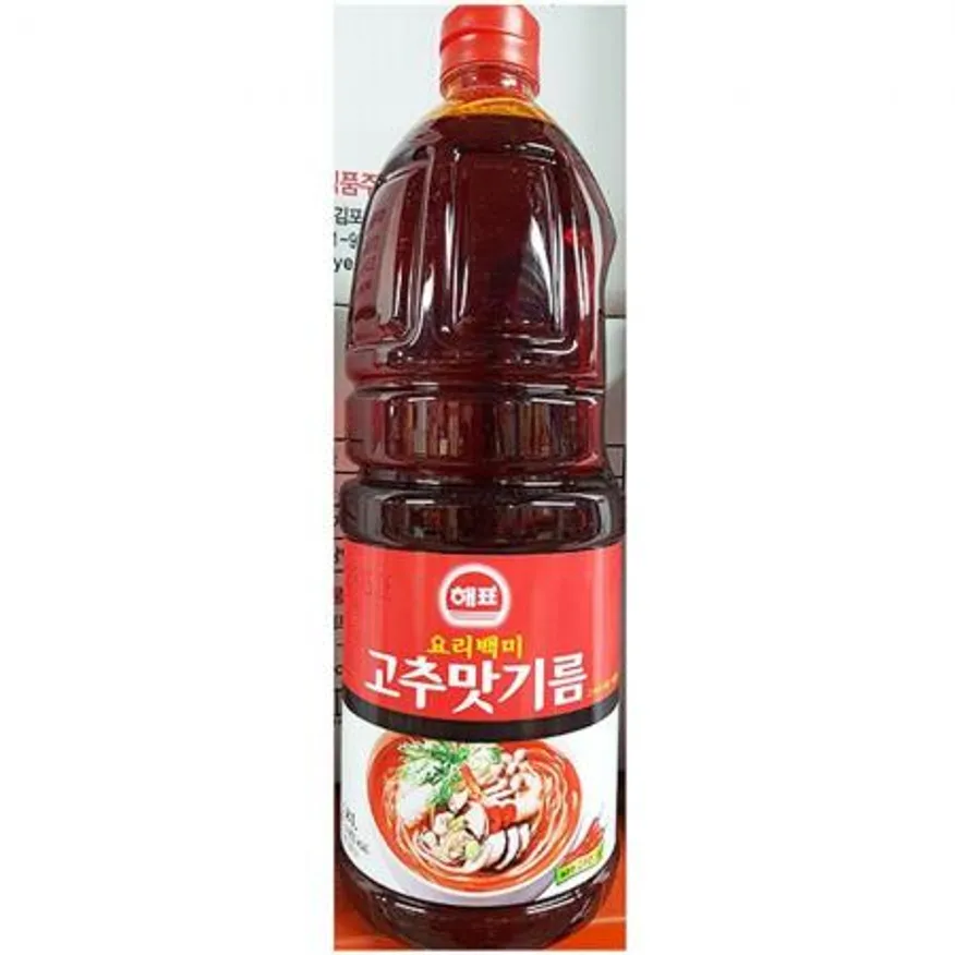 (해표) 고추맛기름 업소용 고추기름 1.8L 이미지