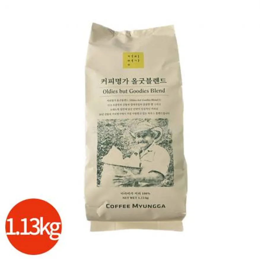 커피명가 올 굿 블렌드 원두커피 1.13kg 업소용 이미지
