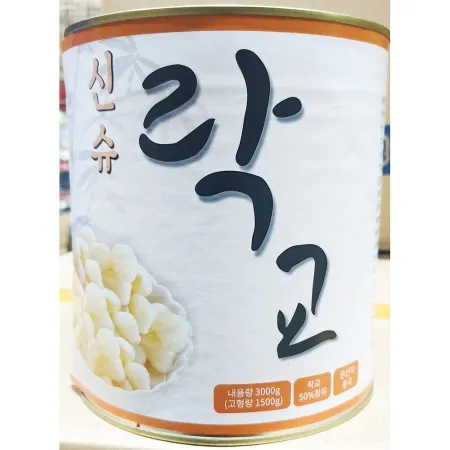 락교 3S 3kg 6개 염교 초절임 일식반찬 업소용
