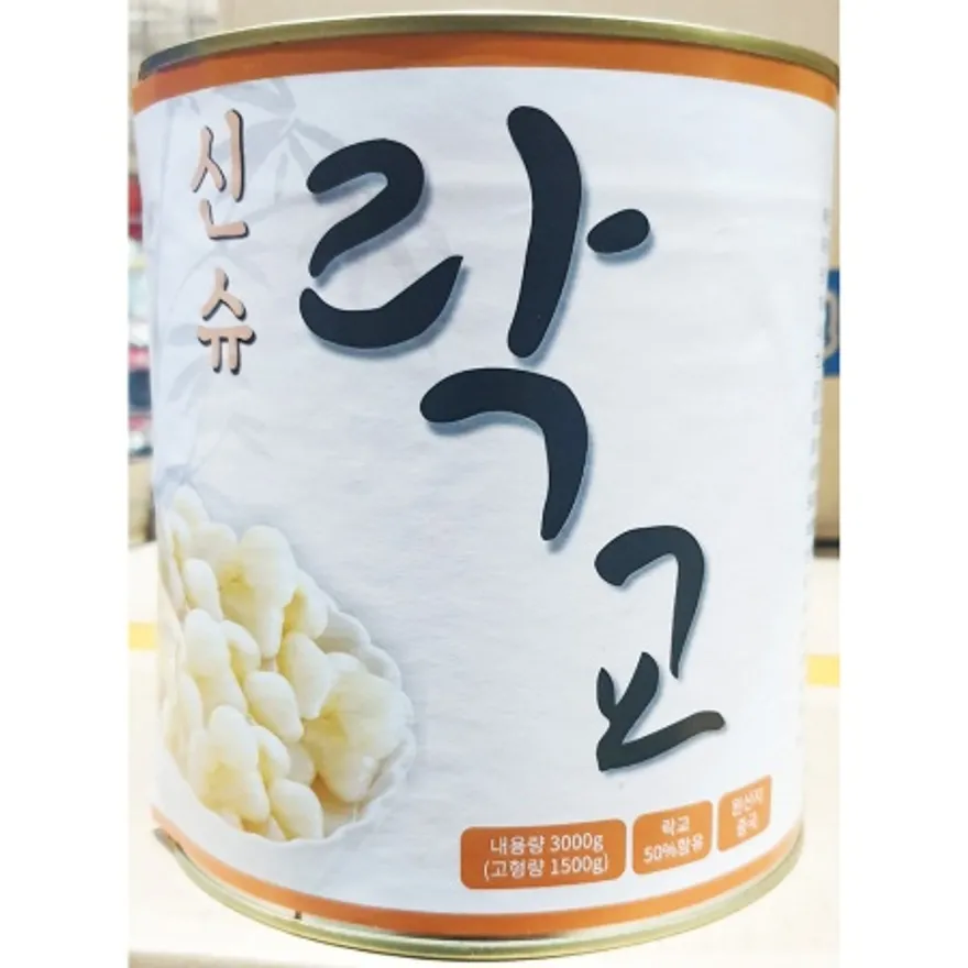 락교 3S 3kg 6개 염교 초절임 일식반찬 업소용 이미지
