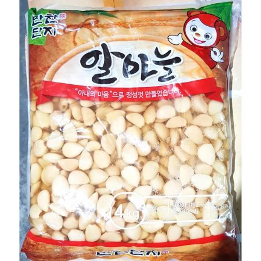 반찬단지 초절임 알 마늘 4kg 고기 구이 일식 전문점 업소용 이미지