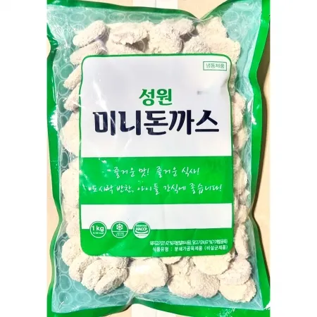 돈까스 미니 성원 1kg 냉동 꼬마돈까스 돈카츠 아이들간식 이미지