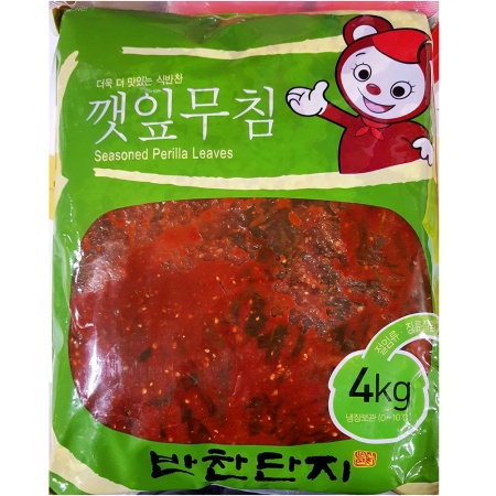 반찬단지 깻잎양념무침 4KgX4