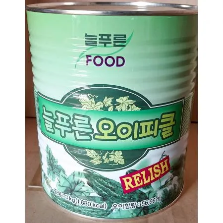 늘푸른푸드 랠리쉬피클 3k 업소용 포장용 행사용