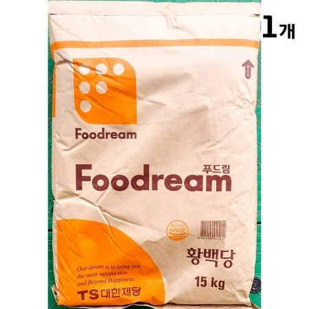 황설탕(푸드림 15kg) 업소용 포대 갈색설탕 황백당 이미지