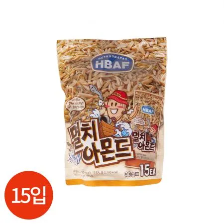 HBAF 바프 멸치 아몬드 30g X15입
