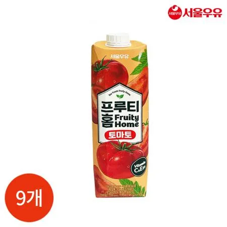 서울우유 프루티 홈 토마토 1000ml x9개 업소용