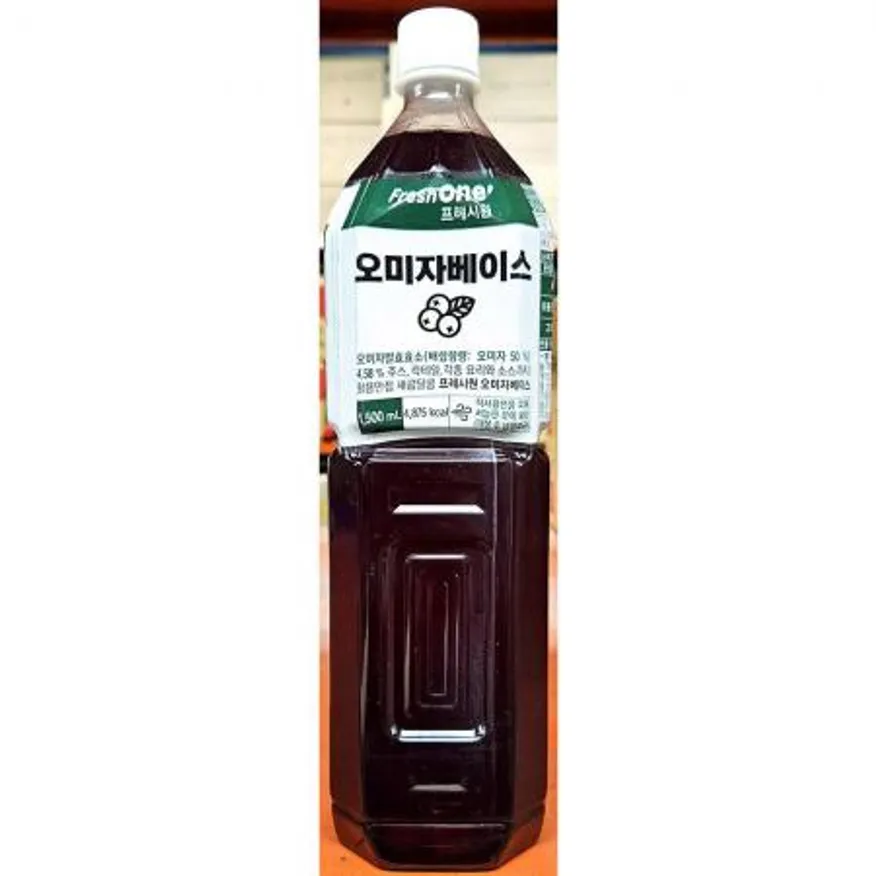 프레시원 오미자베이스 (1.5L 5배희석 오미자농축액) 업소용 청맛 원액 이미지