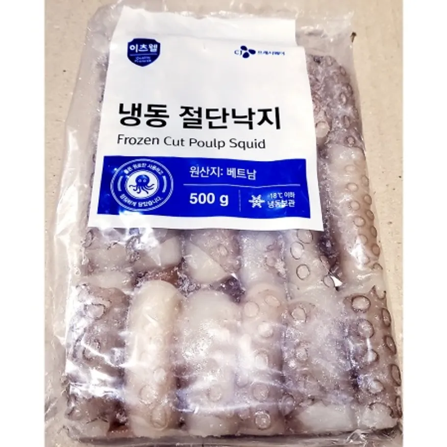 이츠웰 절단낙지 업소용 냉동 낙지 L사이즈 500g x 6 이미지