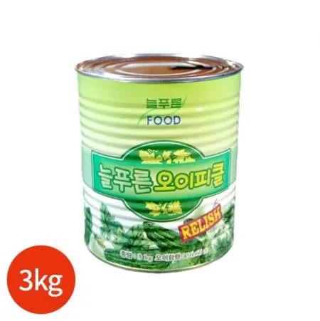 늘푸른 다진오이 피클 랠리쉬 3kg 업소용