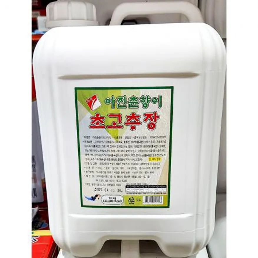 아진춘향이 고추장 13kg 초고추장 말통 초장 회초장 업소용 이미지
