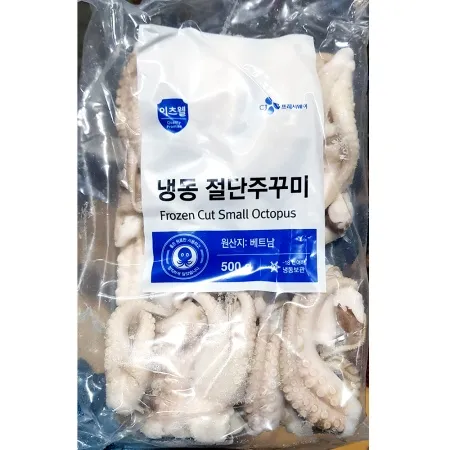 절단쭈꾸미(FO L 500g)X20 업소용 냉동 쭈꾸미 주꾸미