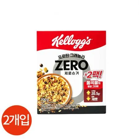 켈로그 프로틴 그래놀라 제로슈거 350g X2개