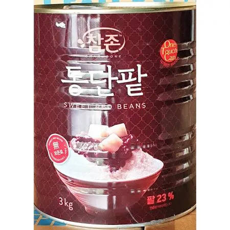 통단팥 (참존 빙수용 3kg) 업소용