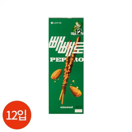 롯데 아몬드 빼빼로 37g X12개
