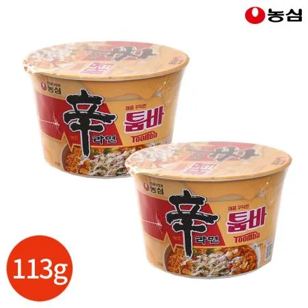 농심 신라면 툼바 컵라면 113g x16개 업소용