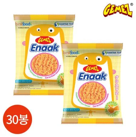 게메즈 에낙 라면 스넥 16g x 30개 업소용