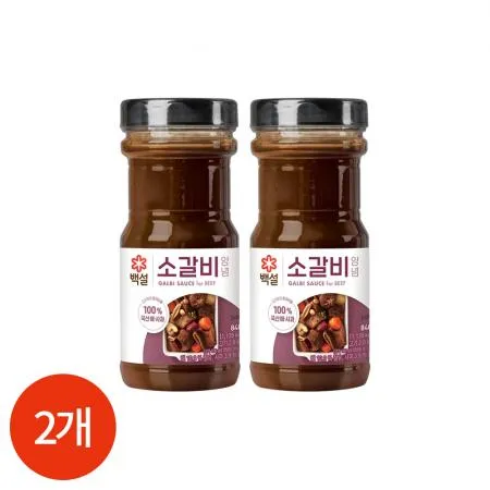 백설 소갈비 양념 840g x 2개 업소용