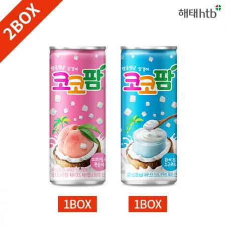 해태 코코팜 피치 요구르트 240ml x30캔 세트 2박스 업소용