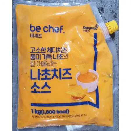 나쵸치즈 소스(삼조쎌텍 냉장 1kg) 체다치즈 나초치즈 이미지
