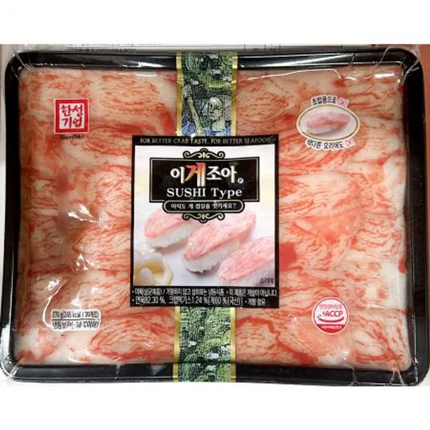 게맛살(이게조아 9g x30입 270g) 업소용 초밥 맛살 게살 이미지