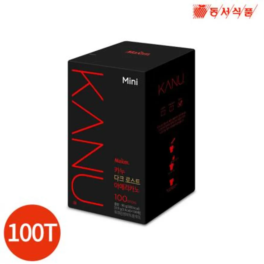 맥심 카누 다크로스트 아메리카노100T 업소용 이미지